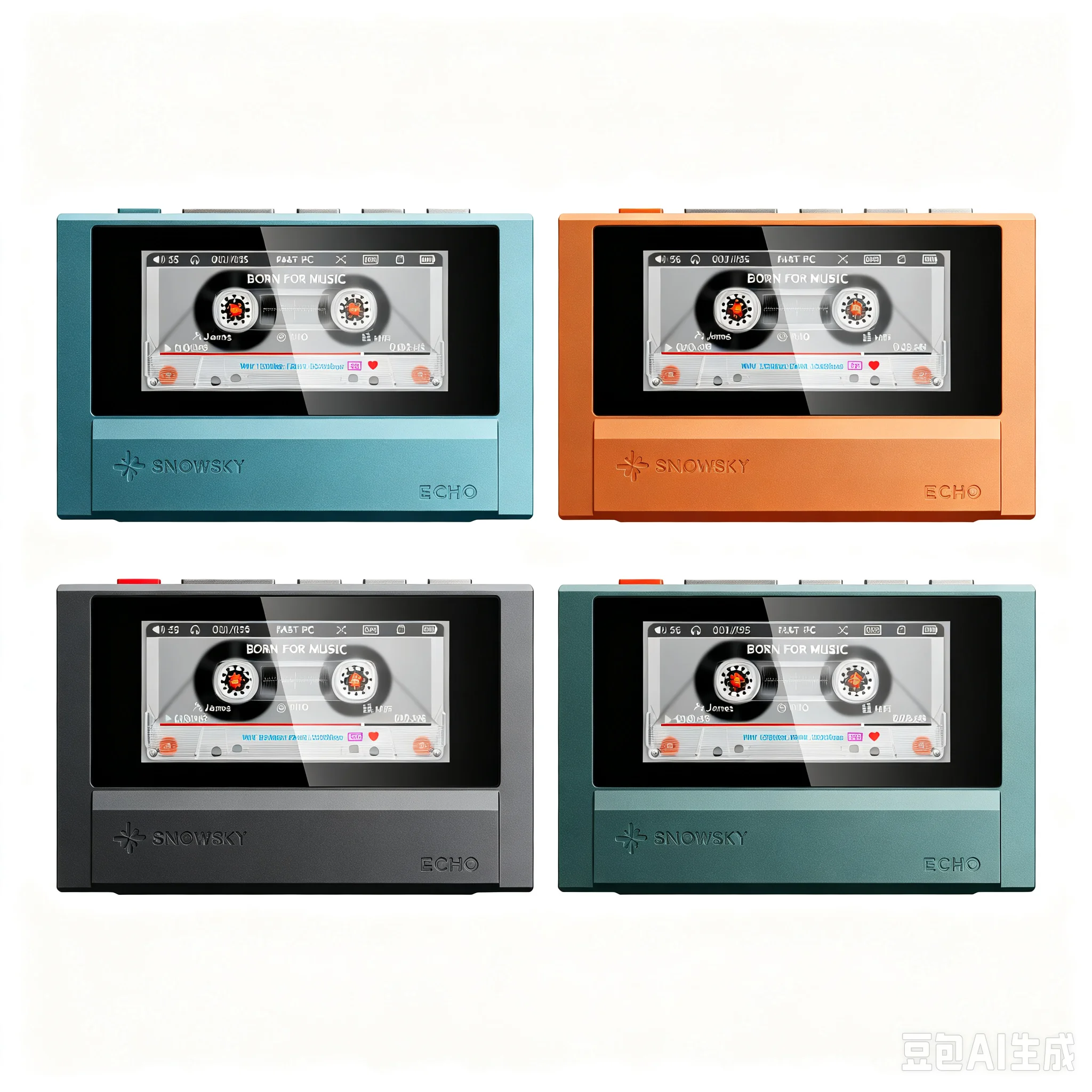 FiiO ECHO CS43198 DAC HiFi Lossless Portable Music Player 4GB DSD WAV Bluetooth Dual Output Audio Equipment Retro Walkman Design