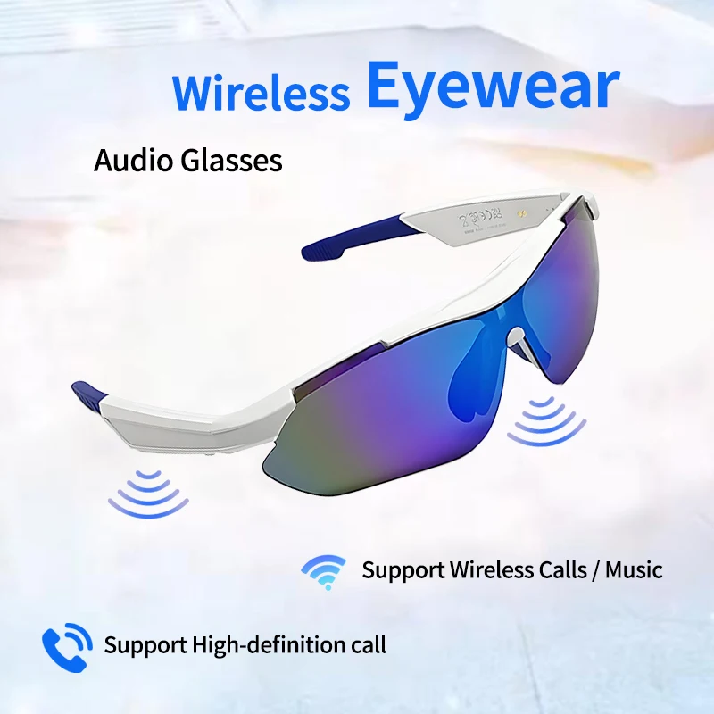 

LIGE Smart Bluetooth 5.4 Glasses Listening To Music Phone Calling Cycling Sport Headphone UV Protection Sunglasses For Men Women