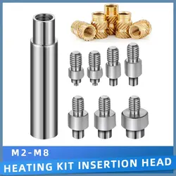 M2 M2.5 M3 M4 M5 M6 Heat Set Insert Nut Tool Threaded Knurled Brass Insert for Plastic 3D Printing Hot Melt Nut Assortment Kit