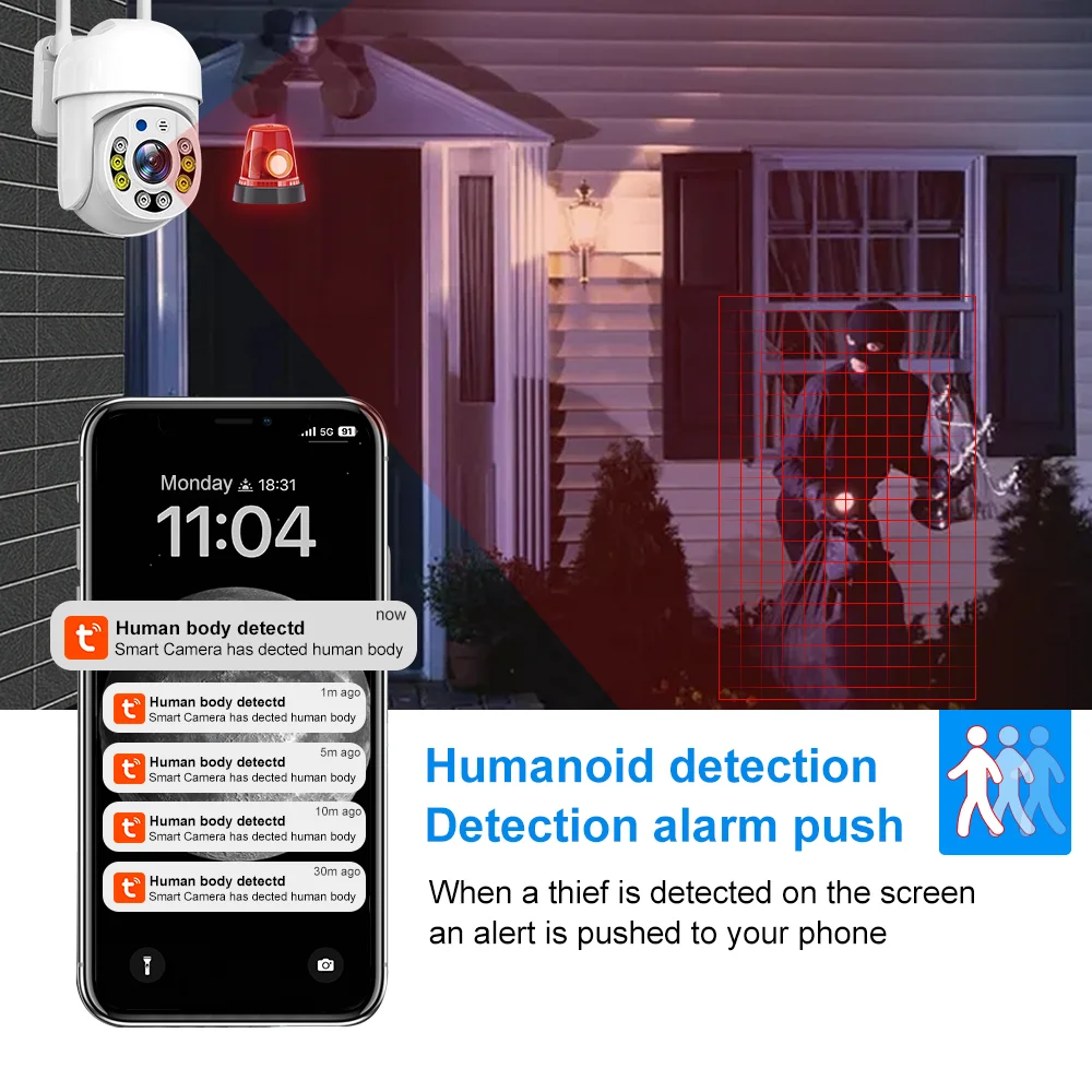 Tuya 5G Wifi Camera PTZ Outdoo - Smart Home Cctv Camera review and price