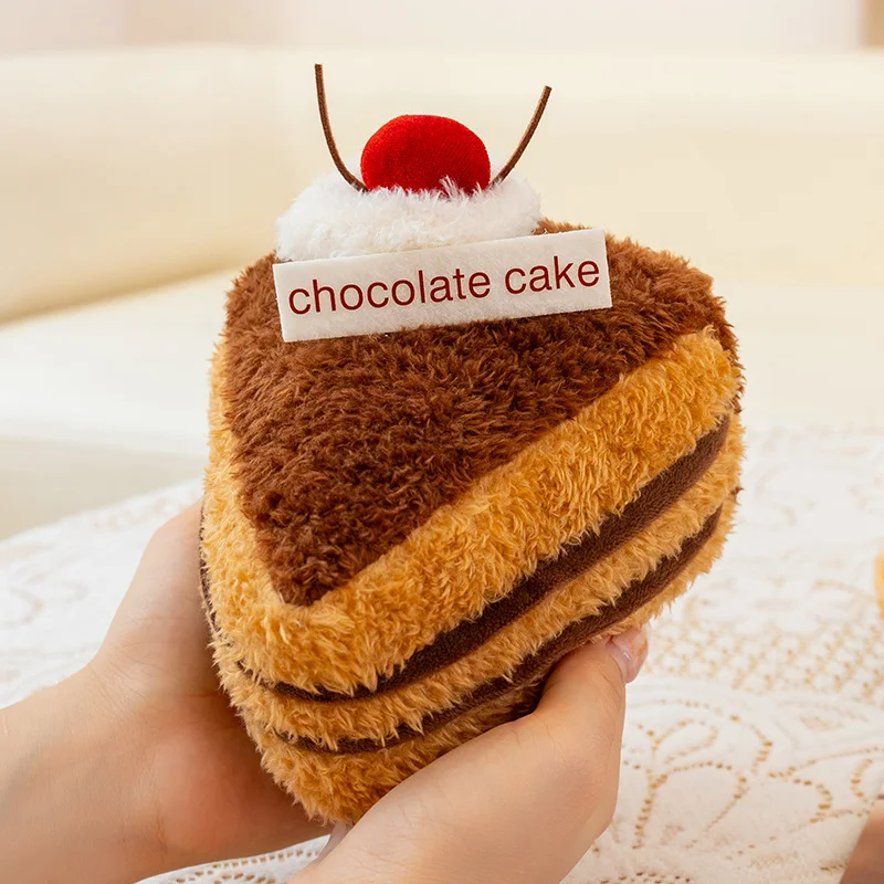 10 cm Cartoon Nette Dessert Plüsch Puppe Cookie Cupcake Schweizer Rolle Käse Kaffee Schokolade Kuchen Plüsch Spielzeug Wohnkultur Geschenk für Kinder