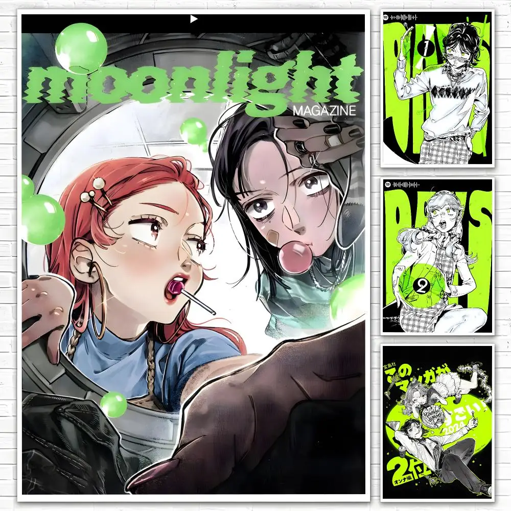 Aya O-Oosawa Koga M-Mitsuki comic Poster Poster All-match HD Waterproof Self-Adhesive Wall Art Sticker For Home Bedroom