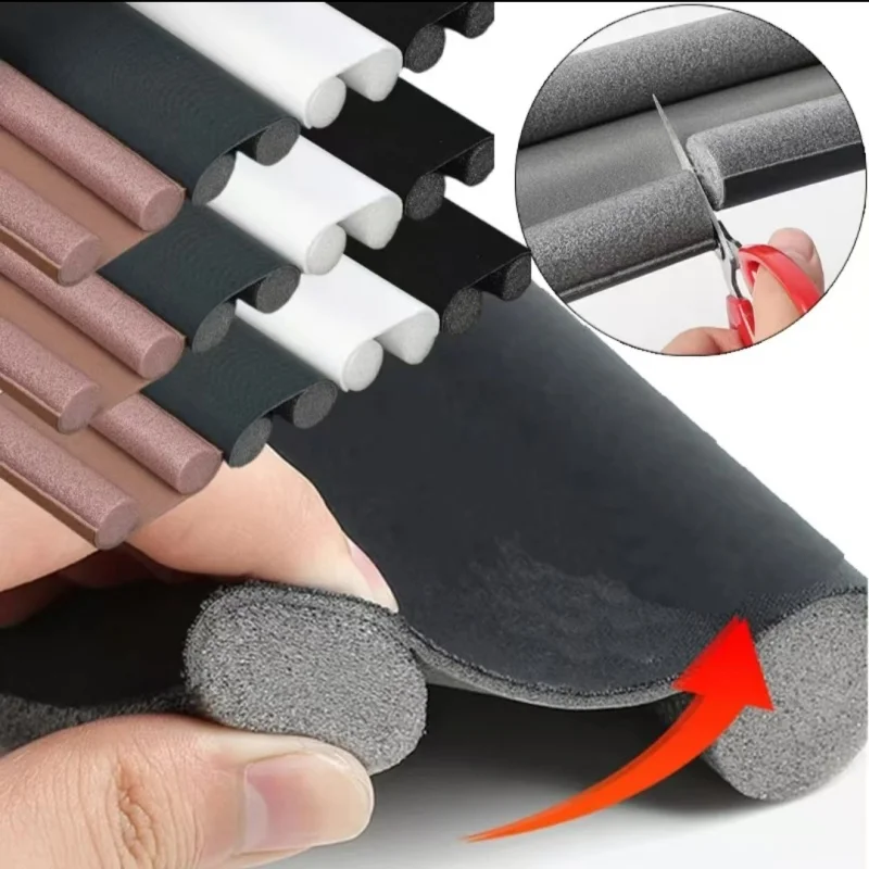 

Door Bottom Insulation Sealing Strip Under Door Weather Stripping Windproof Soundproof Dustproof Foam Door Strips Gap Filler