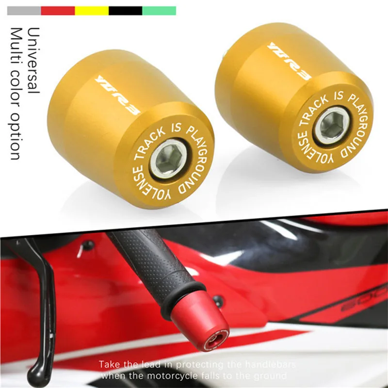 Motorcycle Handle Bar End Handlebar Grips ends Cap Plug Slider Counterweight cover For YZFR1 YZF-R3 YZF-R6 YZF-R25 R3 R6