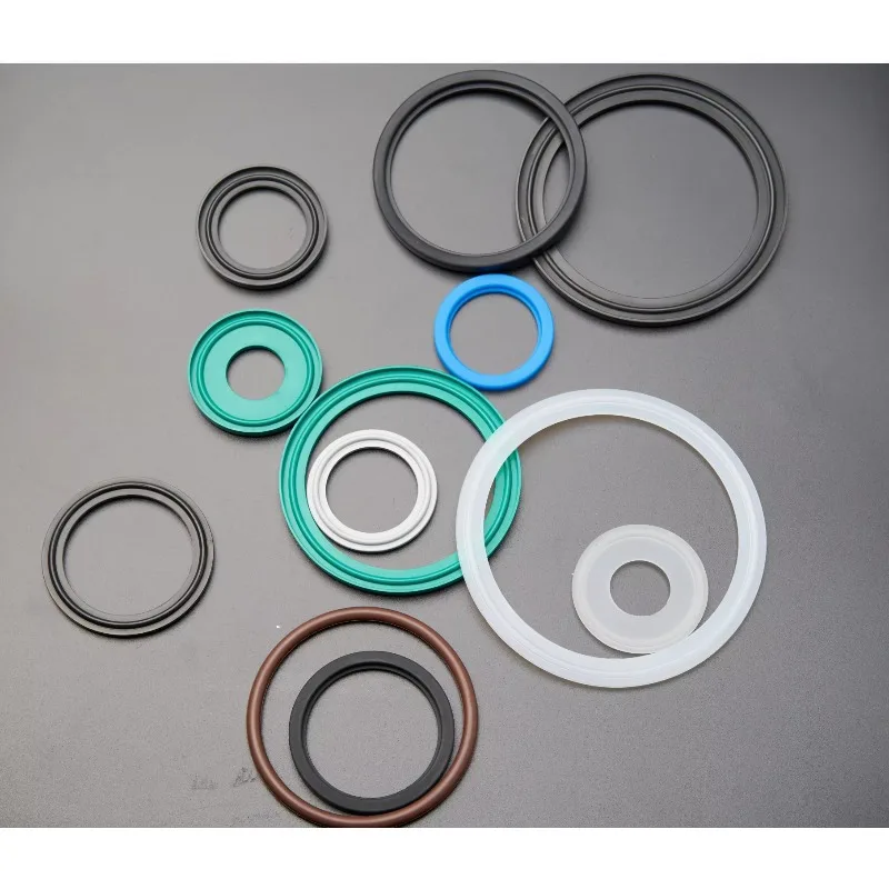 Guarnizione igienica DIN Tri Morsetto Guarnizione in silicone rosso per uso alimentare per raccordi per tubi Acciaio inossidabile OEM ODM SS304/SS316L di alta qualità