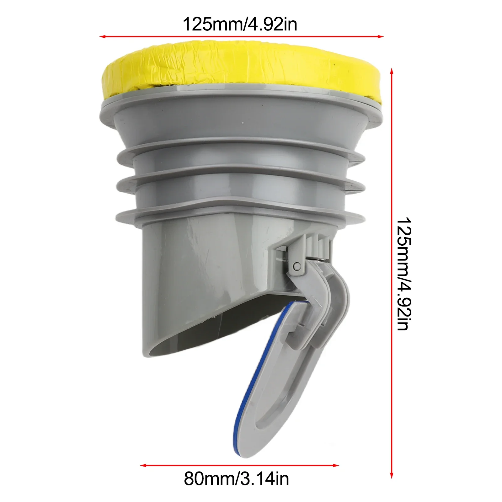 Toilet Flange Wax For Ring With Integrated Backflow Prevention Valve For Secure Leak Proof Toilet Installation