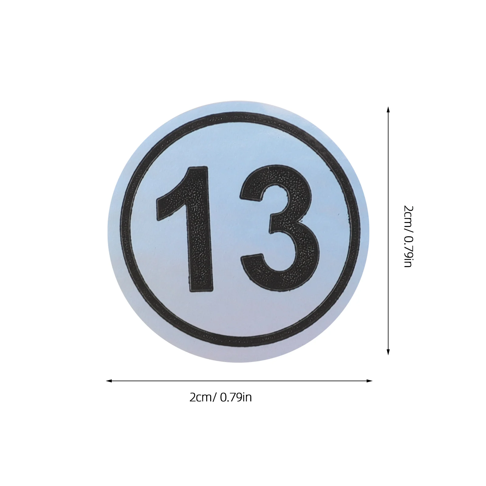 Autocollants Numpopularité pour Bureau, Adhésif, Classification Attro, Polyvalent, Identification Numérotée Ronde, 2 Feuilles