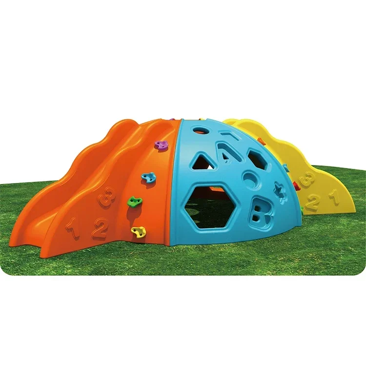 kids outdoor Playground small climbing mountain with slide garden toys for children