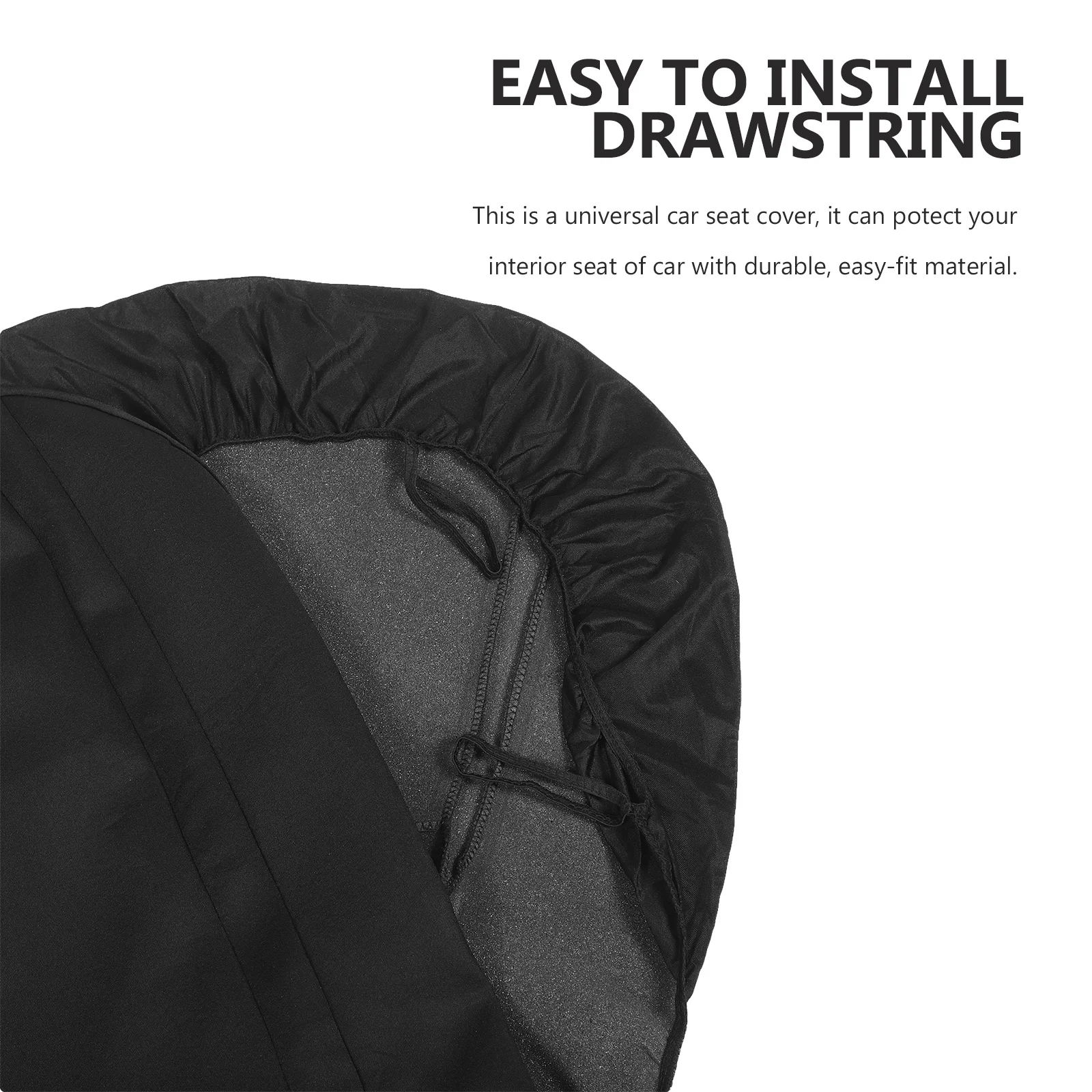 

4Pcs Universal Car Seat Cover Thick Wear Resistant Auto Seat Protector Mat Black Car Interior Accessory for Front Cars Trucks