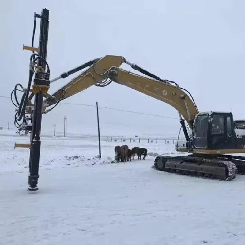 Integrated Rock Drill and Splitter Machine Hydraulic Rig For Large Scale Open Pit Mine Granite Quarry Rock Block Excavation