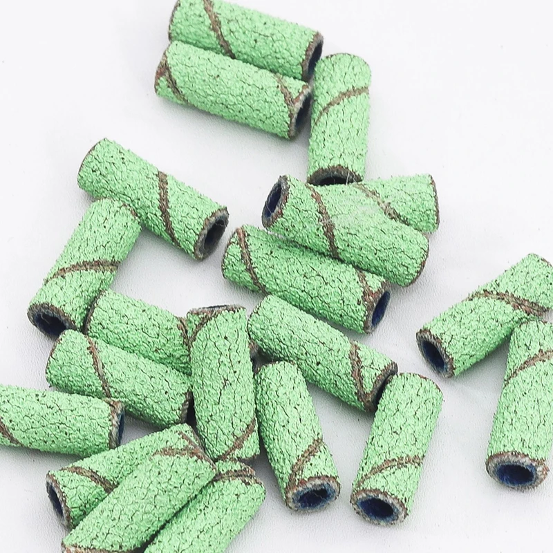 60 Stück 3mm Mini Zebra Nagelschleifbänder 180 Körnung Elektrische Nagelbohrer-Bits Gel-Politur-Entferner Nagelfeile Maniküre-Zubehör Werkzeug