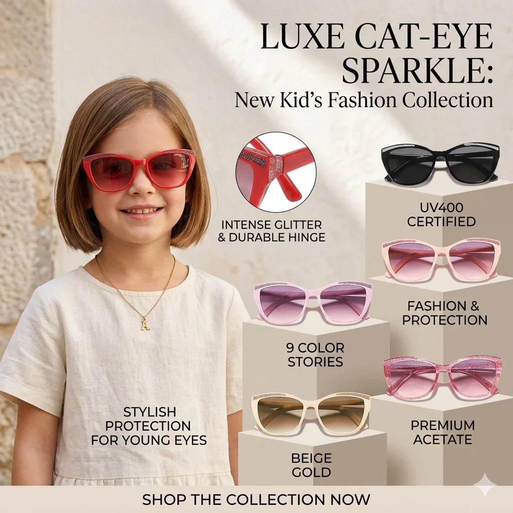 Uv400 Sunglasses Stylish Kids Fashion Eyewear Kids Sunglasses Ergonomic Outdoor Sunglasses For Stage Performances