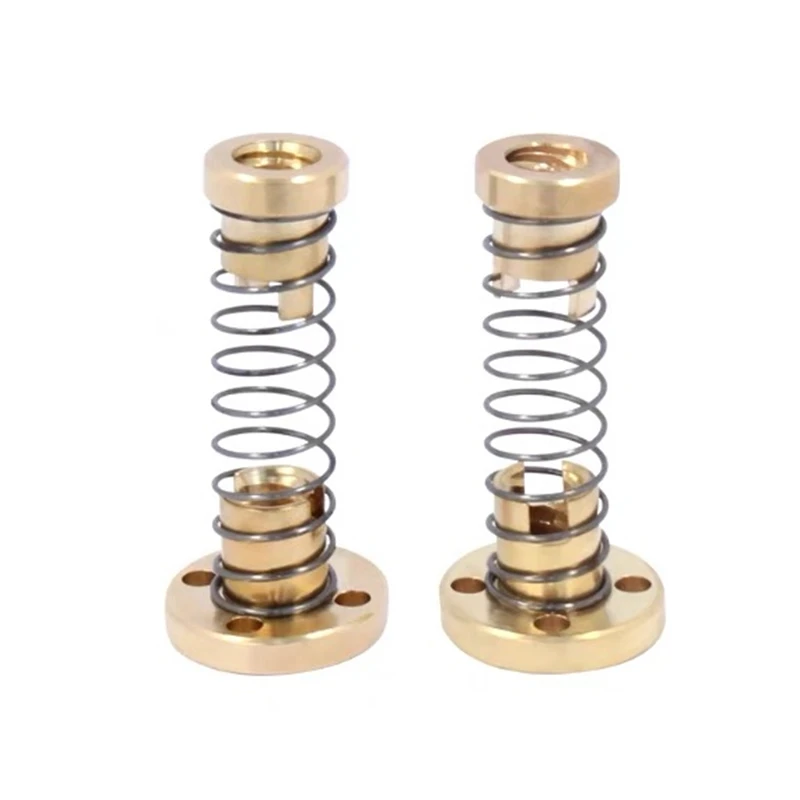 T8 Anti-Spiel-Leitspindel Messing/POM Federmutter Eliminierung Spaltleitung 2 mm/4 mm/8 mm für CNC 3D-Druckerteile Ender 3 CR10/Tornado – Detail 1