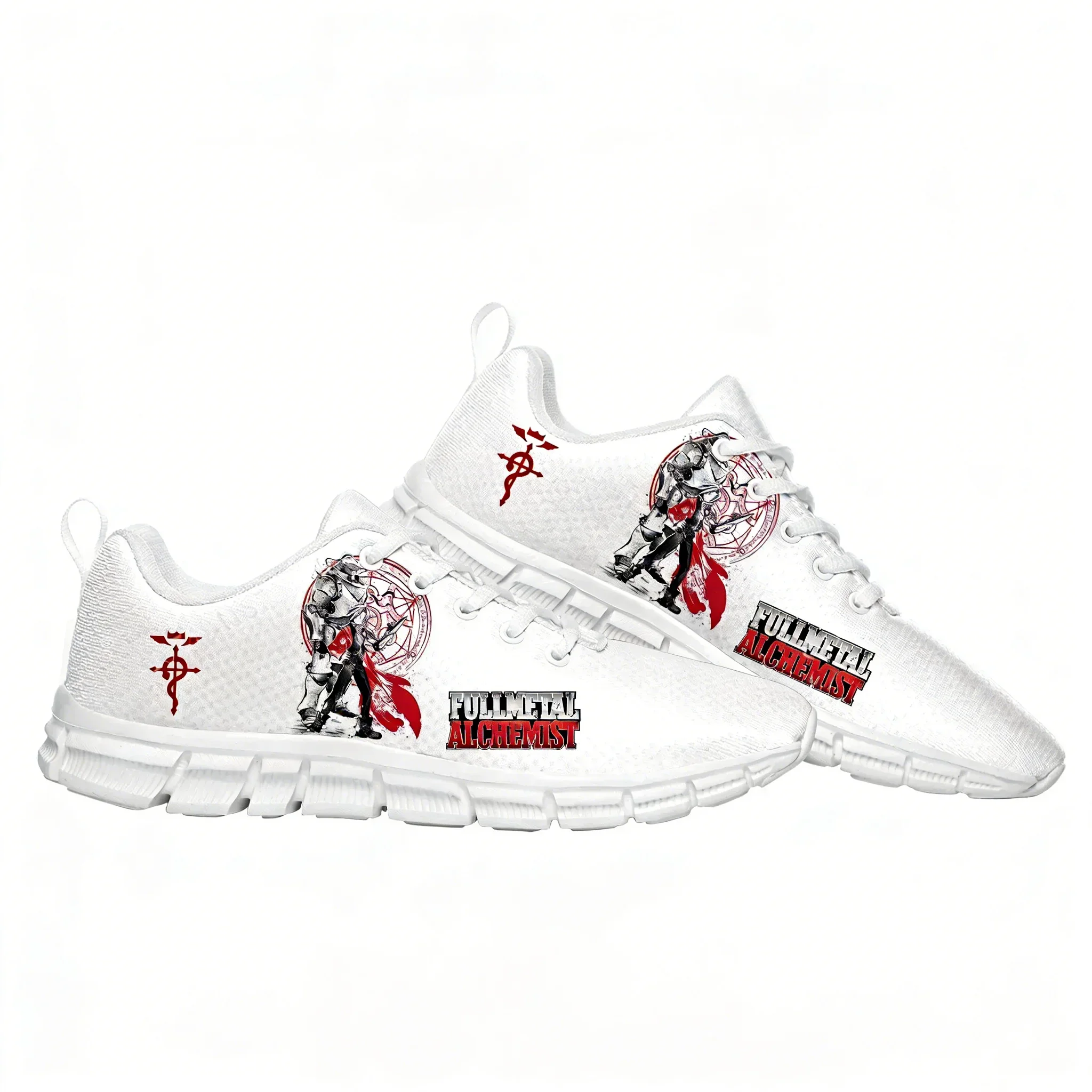 Fullmetal Alchemist Sports Shoes High Quality Mens Womens Sneaker Edward Elric Comics Custom Made Couple Shoes