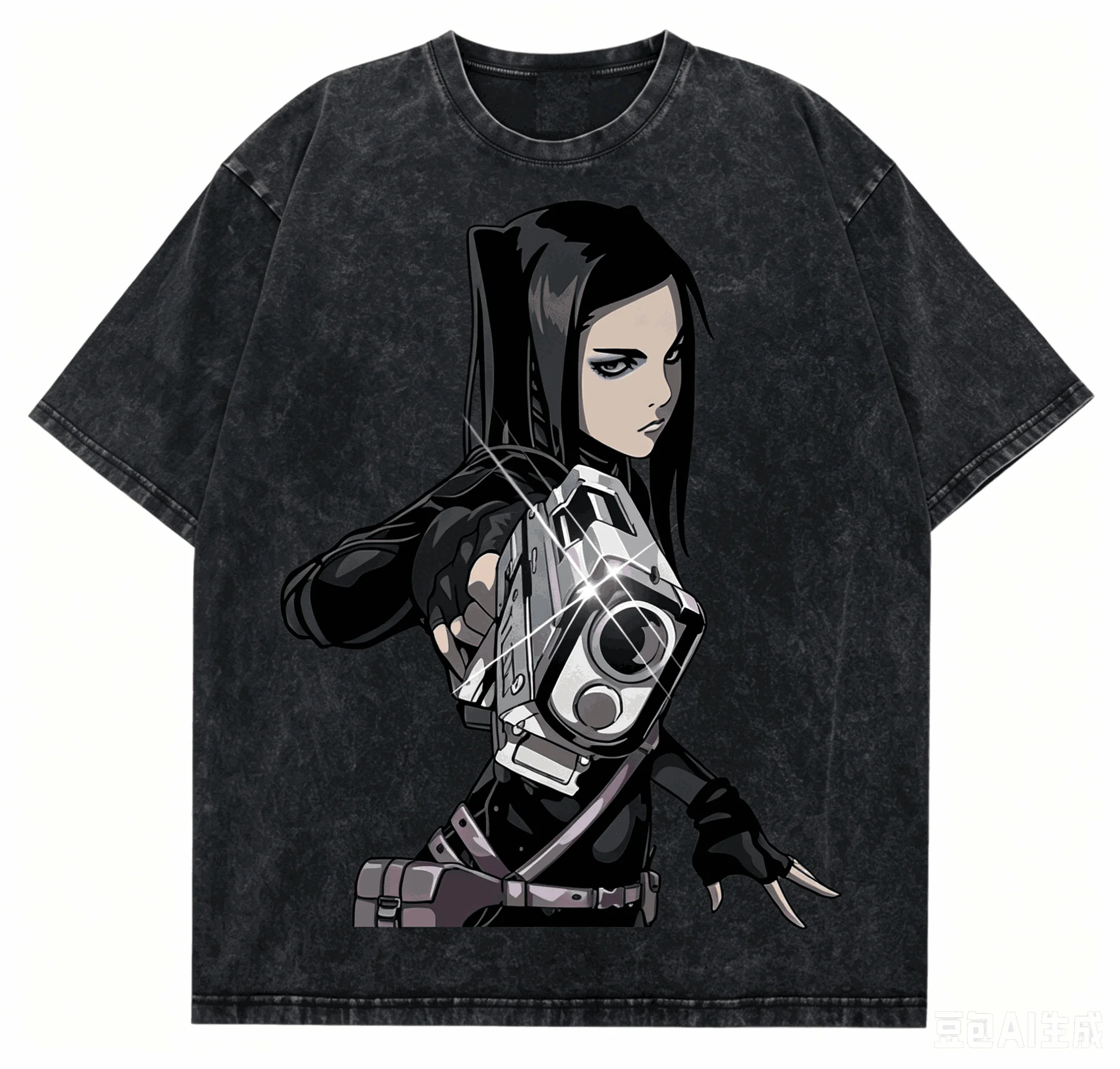Ergo Proxy Washed T-shirt 2026 New Model personality Clothes shirt Year round clothing Harajuku Vintage Loose Breathable Classic