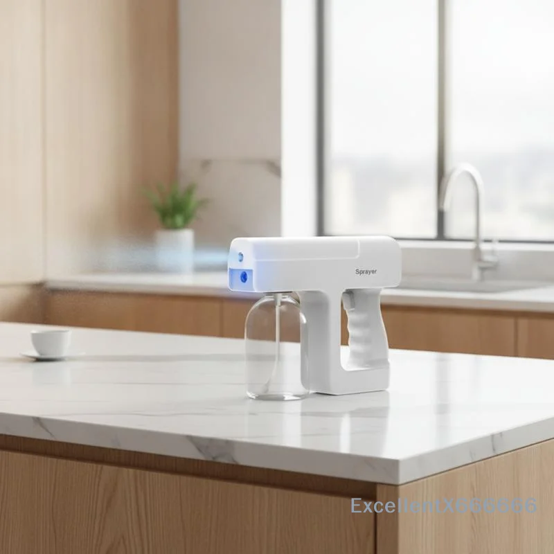 380ML Electric Nano Blue Light Steam Spray K5 Wireless Fogging Disinfection Sprayer Atomization  Machine