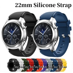 22mm Watch Band For Samsung Galaxy Watch 3 Gear S3 Amazfit Stratos 3/GTR Silicone Bracelet Belt For Huawei Watch 4/3/GT4-3 band