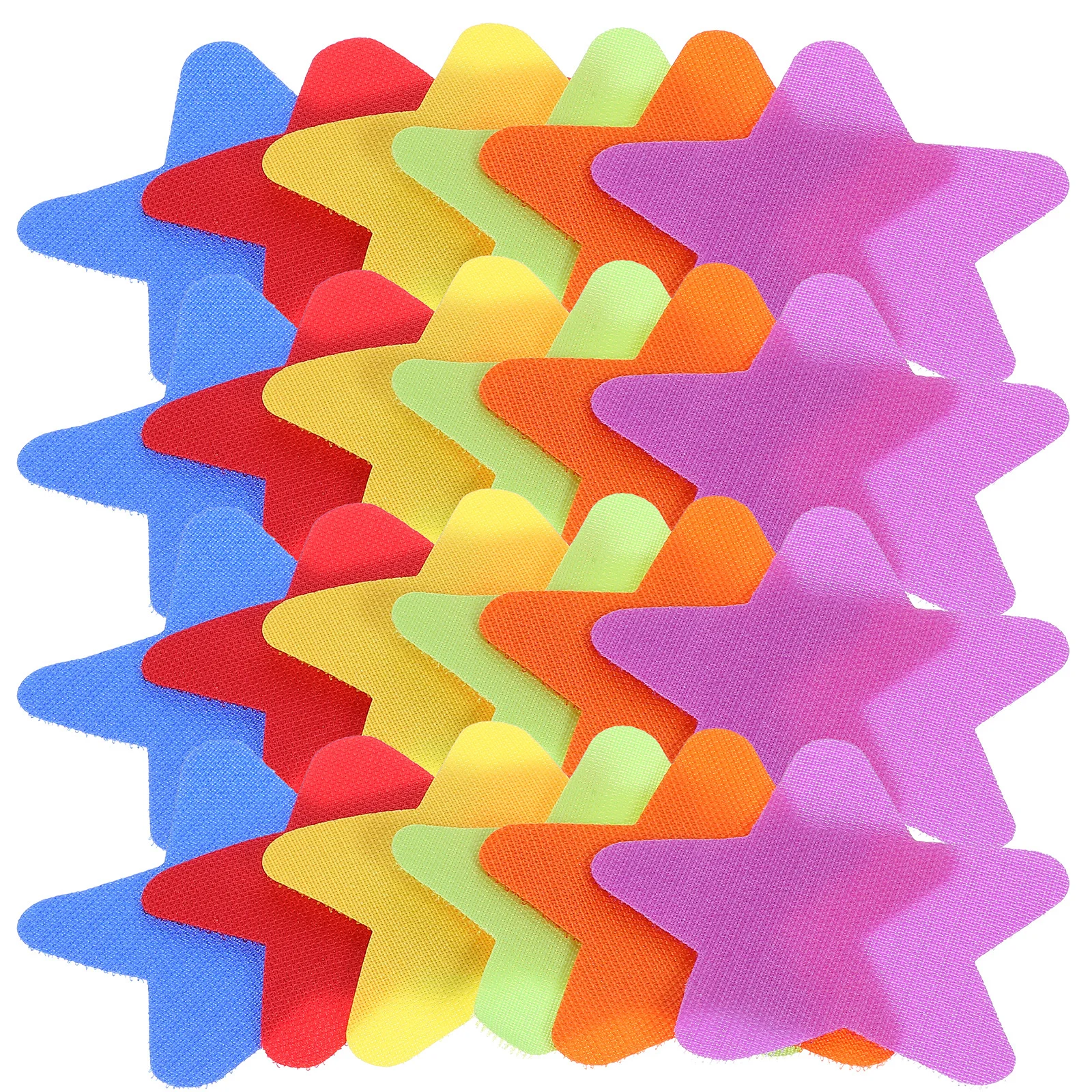 

30Pcs Star Shape Carpet Mark Sticker Bright Color Education Puzzle Classroom Spot Markers Kids Floor Sitting Markers