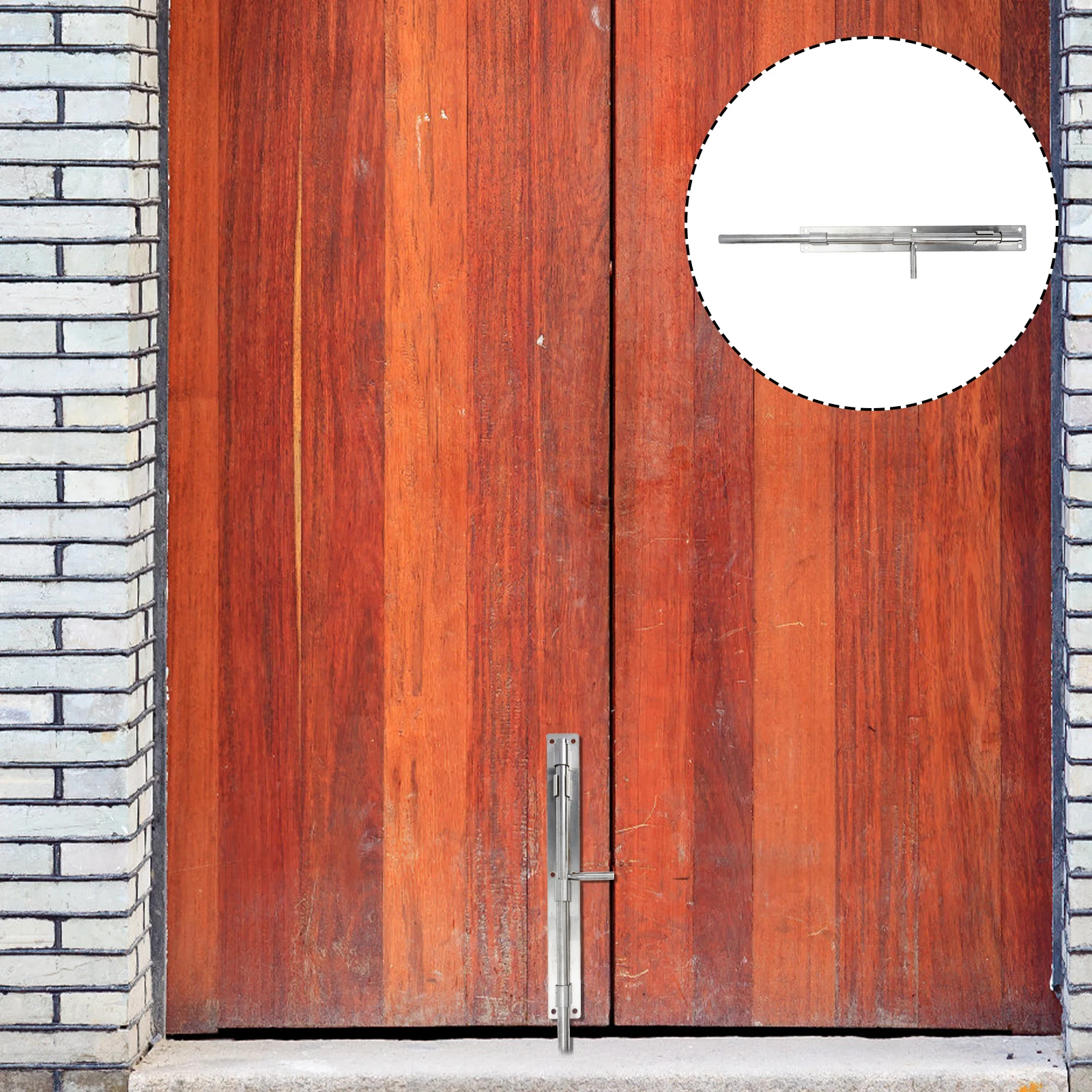 

Stainless Steel Door Bolt Latch Heavy Duty Sliding Lock Safety Pins Compact Durable Easy Install Home Hotel Use Barrel Gate