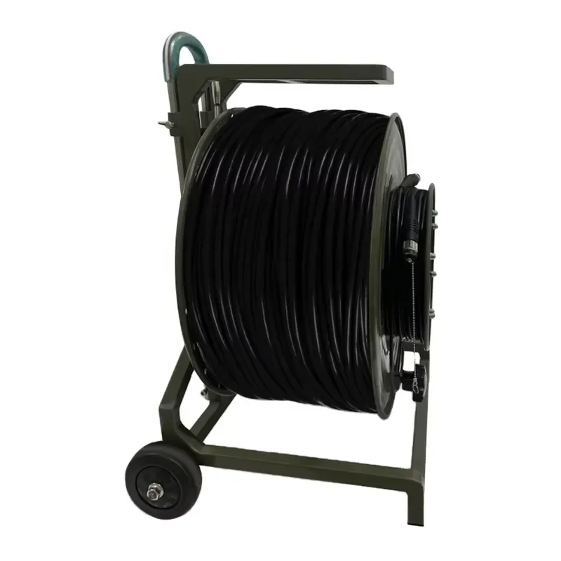 Outdoor Cable Portable Metal Cable Reel 5.0mm Non-Armored/Armored 100M/200M/500M/1000M Can Be Customized