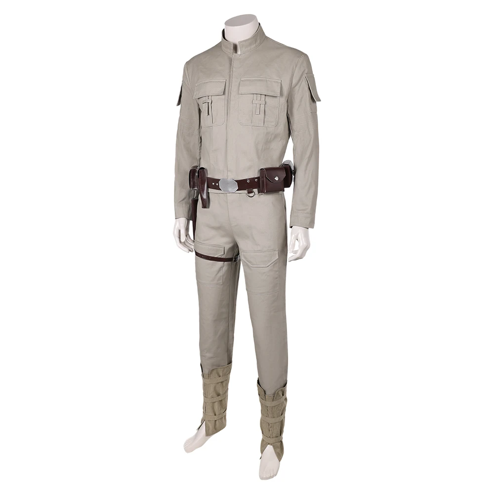 O Império Ataca Traje Cosplay para Homens, Luke, Skywalker, Cinto, Cintura, Roupas Halloween, Terno de Carnaval Adulto