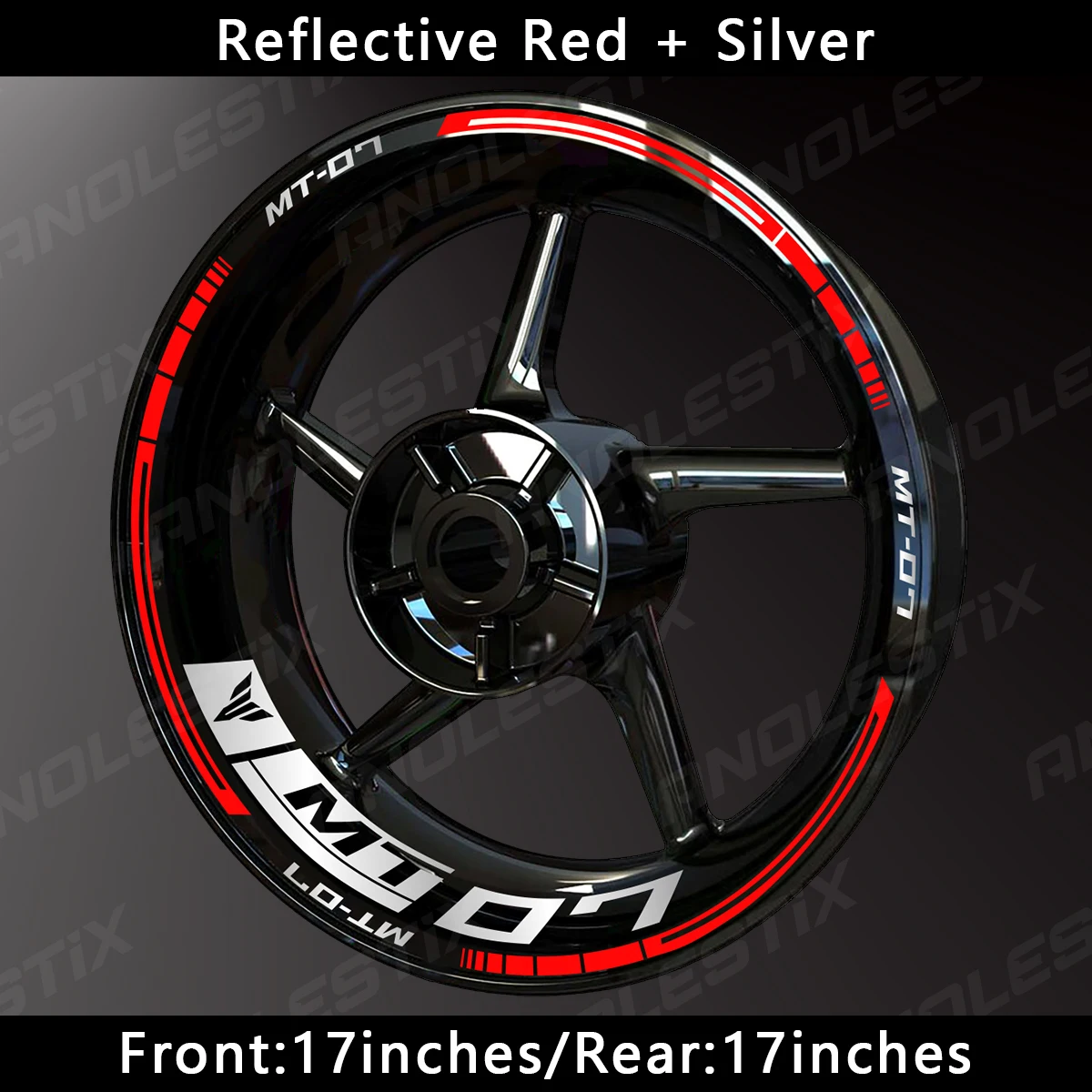 Suitable For YAMAHA MT07 MT-07 Wheel Hub Decal Decoration Logo Wheel Rim Stickers For Motorcycles