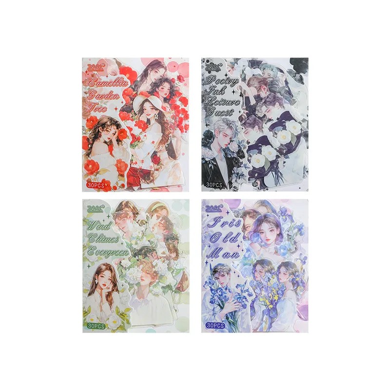 30 قطعة/1 مجموعة kawaii القرطاسية ملصق الشاي لغة ضوء أغنية غير المرغوب فيه مجلة الزخرفية سكرابوكينغ DIY بها بنفسك الحرفية ملصق