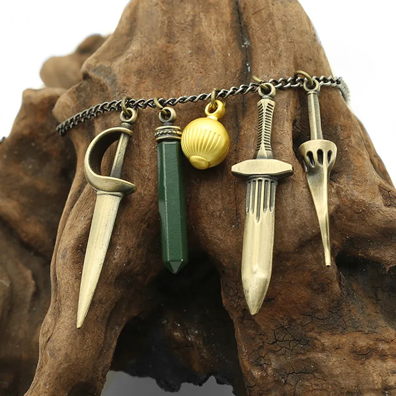 CosplayPre-sale exotic accessories Bela Cassandra Daniela Lady Dimitrescu Cosplay Moth Lady Vampire Witch metal Necklace