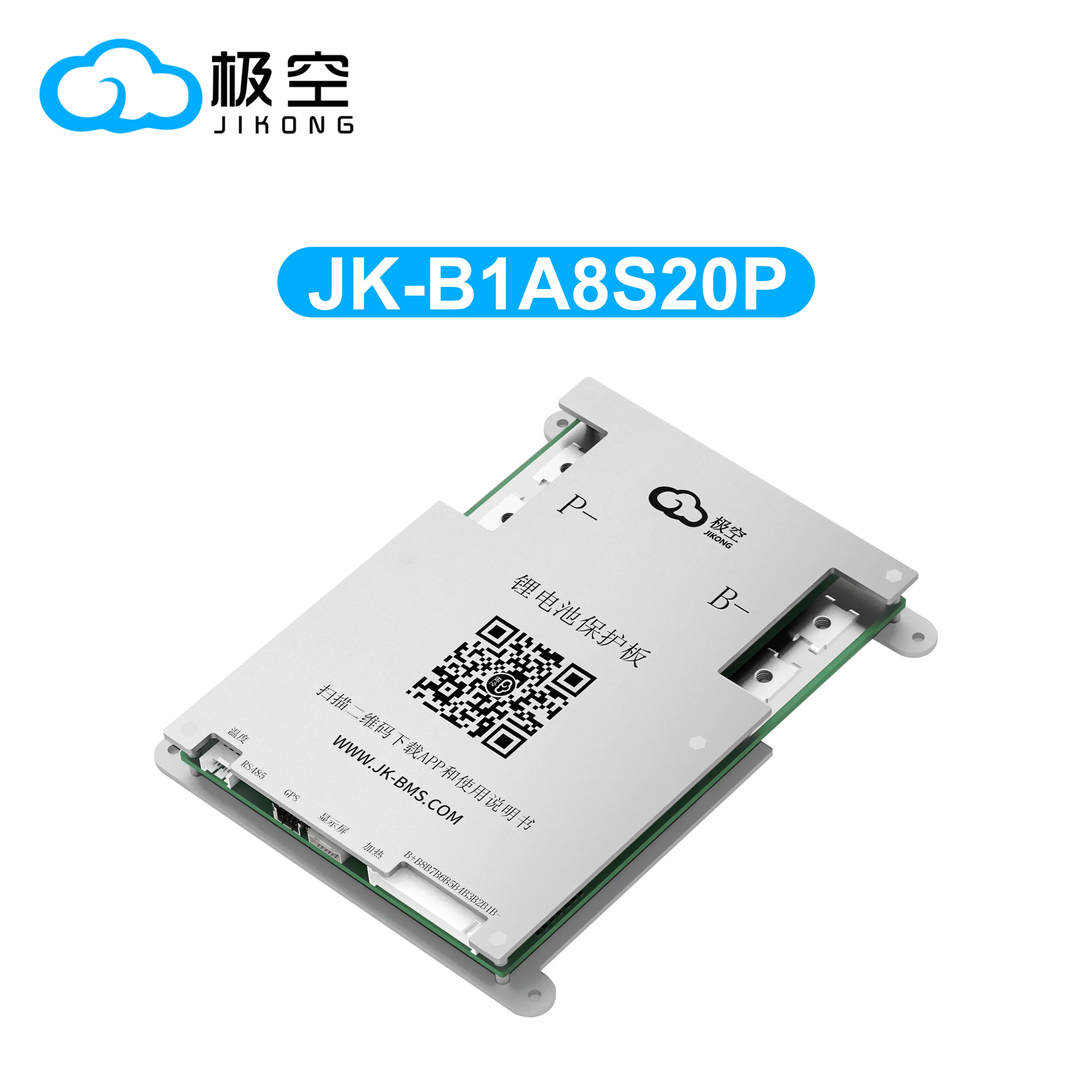 JIKONG BMS B1A8S20P Smart BMS 4S 5S 6S 7S 8S 12V 24V Battery 200Ah With 1A Actice Blance LifePO4 LTO LI-ION Battery BMS