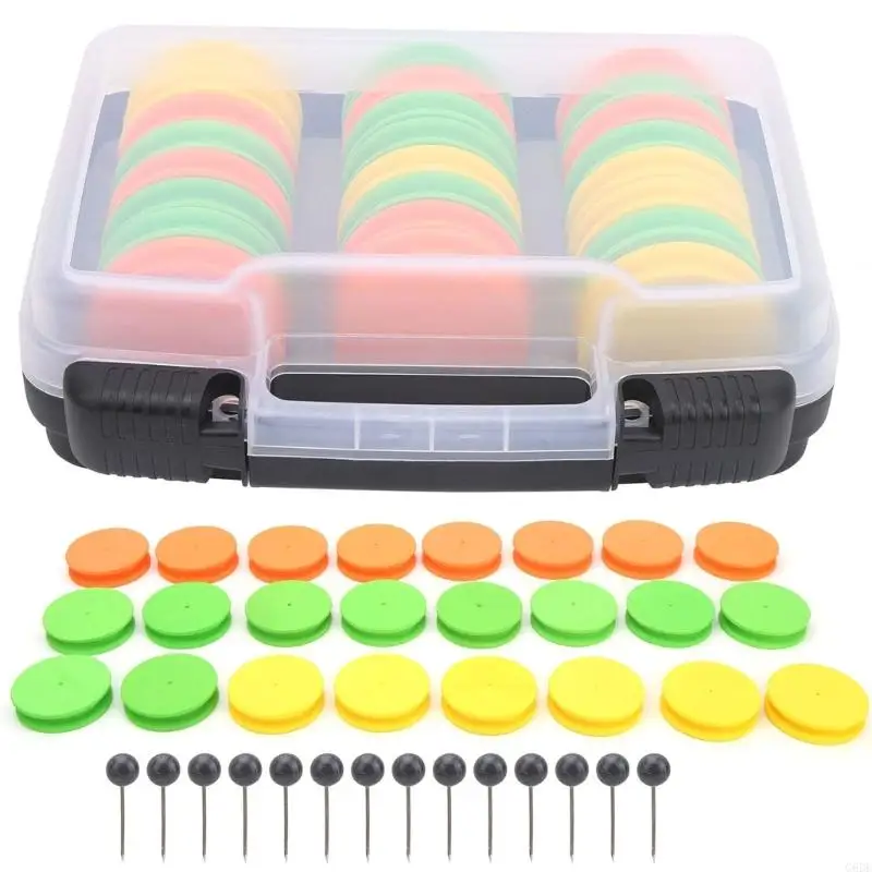 

G6DE 24pcs Line Lines Horseder с хранением с хранением пенопластовые катушки рыболовные линии намотчики крючко