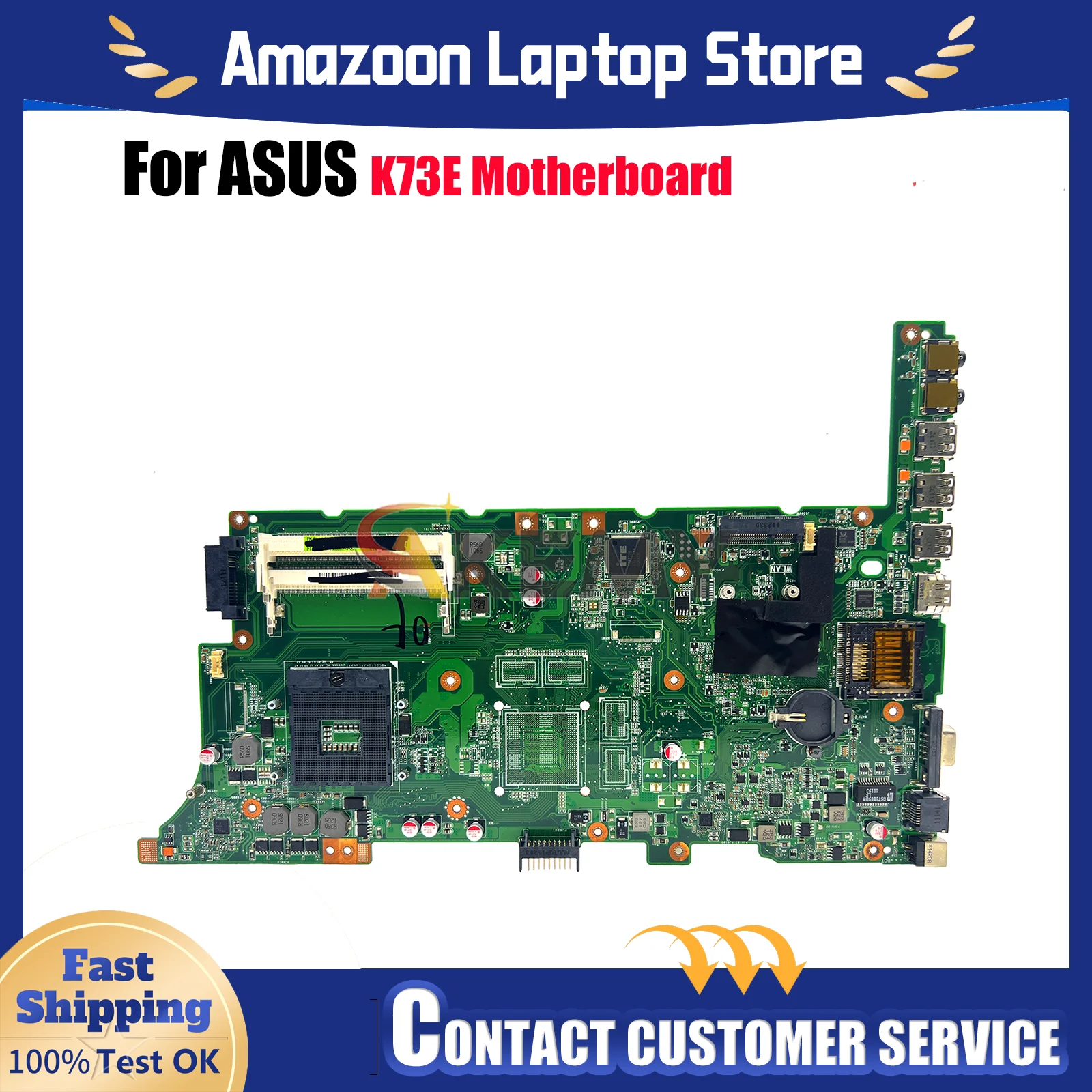

Материнская плата для ноутбука K73E для ASUS K73E K73E, материнская плата для ноутбука Цей товар в наличии, 100% тестирование, ОК, быстрая доставка, высокое качество