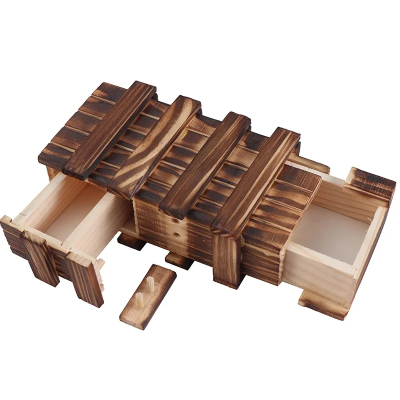 

Three opening magic box, Luban mechanism box, Luban lock, children, adults, elderly gifts, creative puzzle toys, Kongming lock