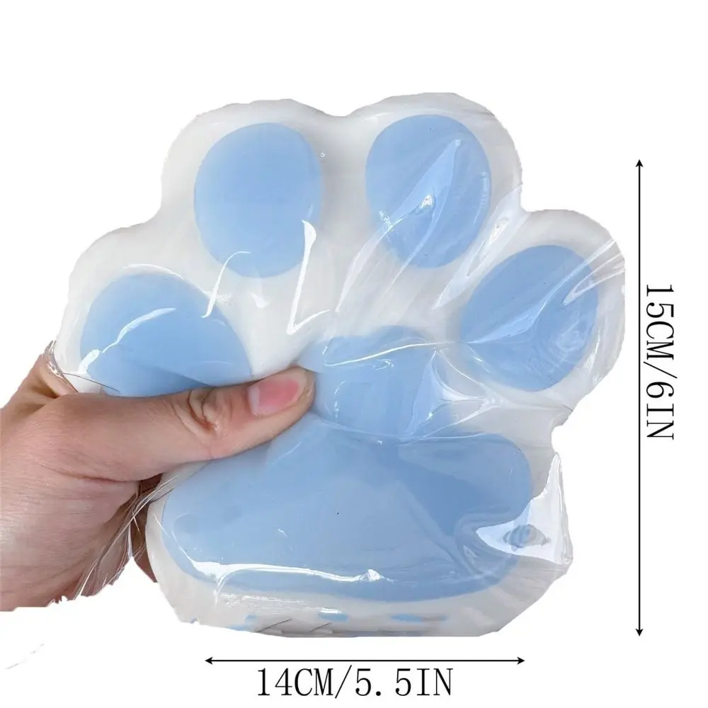 Feito à mão extra grande squeeze gato pata brinquedos pvc inquietação gato pata descompressão brinquedos abreact pegajoso beliscar e descompressão brinquedo