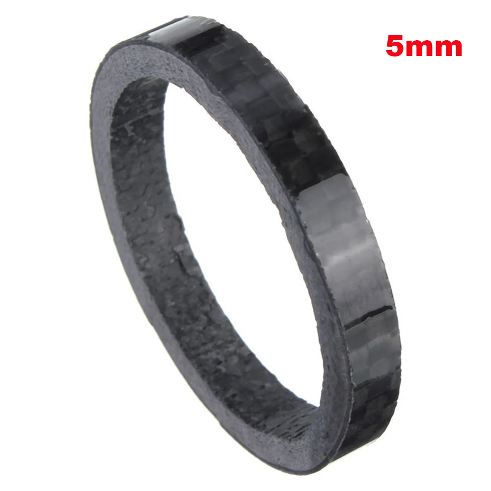 

1pcs/5pcs Bike Stem Front fork 1-1/8" Bicycle Headset Carbon Fiber Washer Spacing Pad Spacer Headset ring