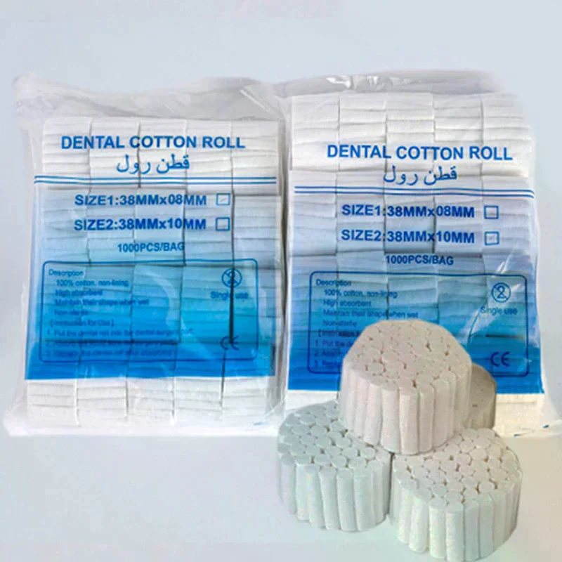 

50/100/200 шт., стоматологический ватный рулон, одноразовый материал для стоматолога, средство для отбеливания зубов, высокопоглощающие кровоостанавливающие хирургические принадлежности