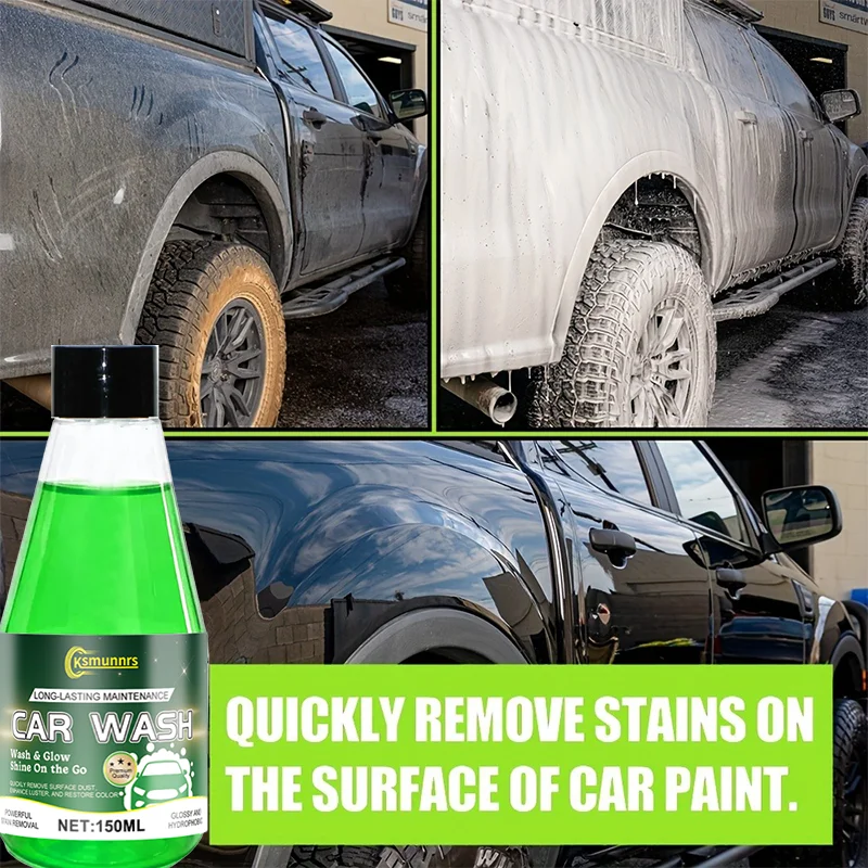 150ml High Foam Concentrated Car Wash Liquid, Powerful Decontamination, Polishing & Paint Care, PH Neutral, Suitable for Cars, S