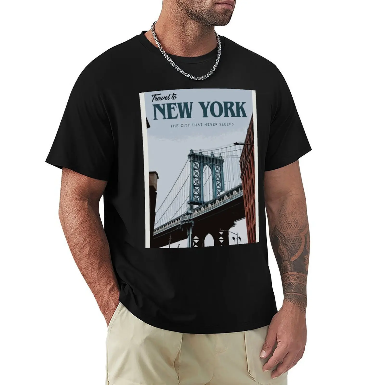 

New York T-Shirt oversize t-shirts man summer clothes aesthetic clothes t shirts for men cotton