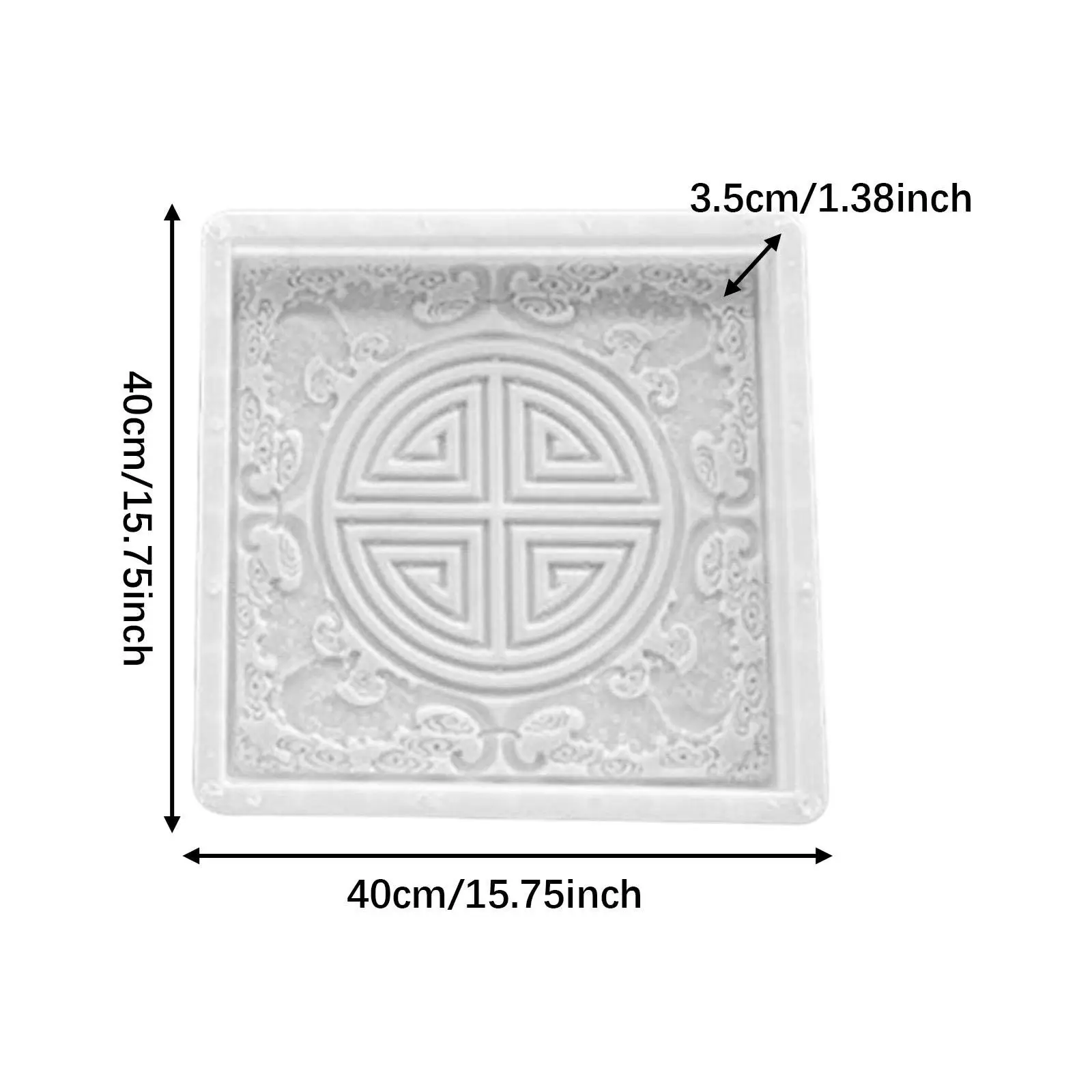 Concrete Brick Cement Model Decorative Handcraft Floor Tile Template Stepping Stone for Paving Garden Pathway Landscape Patio
