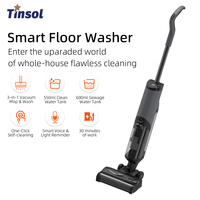 Tinsol VW2203 Cordless Wireless Wet Dry Smart Mop Washing Vacuum, 15000Pa Suction, 1 Min Self Cleaning,  Large Dual Water Tank