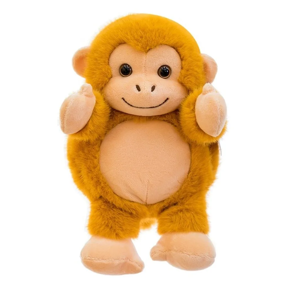 Cartoon Flip-over Monkey Plush Toys 20/30cm Soft Panda Stuffed Animal Throw Pillow Plump Plush Doll Desktop Decor