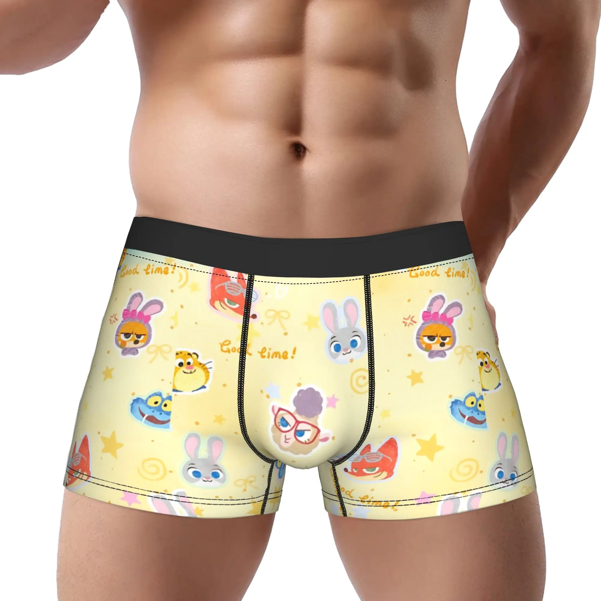 

adults 18 plus boxers Zootopia 2 Underpants Breathbale Panties Male Underwear Ventilate Shorts Boxer Briefs