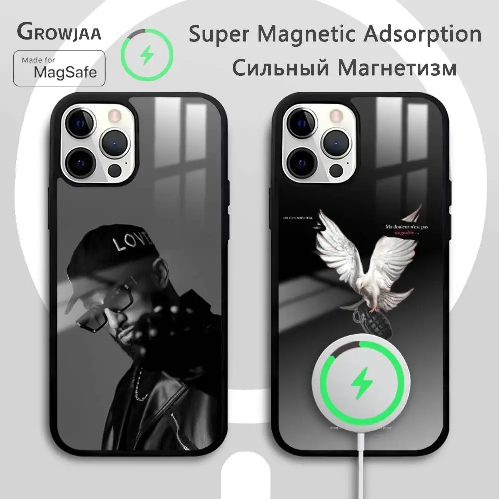 

Cool Fashion N-NIROS OX7 Phone Case For IPhone 16 15 14 13 12 11 Pro Max Plus Mini Magsafe Mirror Wireless Magnetic Cover