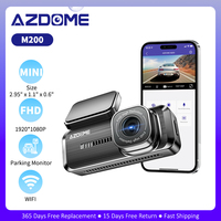 AZDOME M200 Dash Cam WiFi Mini Car Camera 1080P Front Dash Camera for Cars Parking Mode G-Sensor Night Vision APP Loop Recording