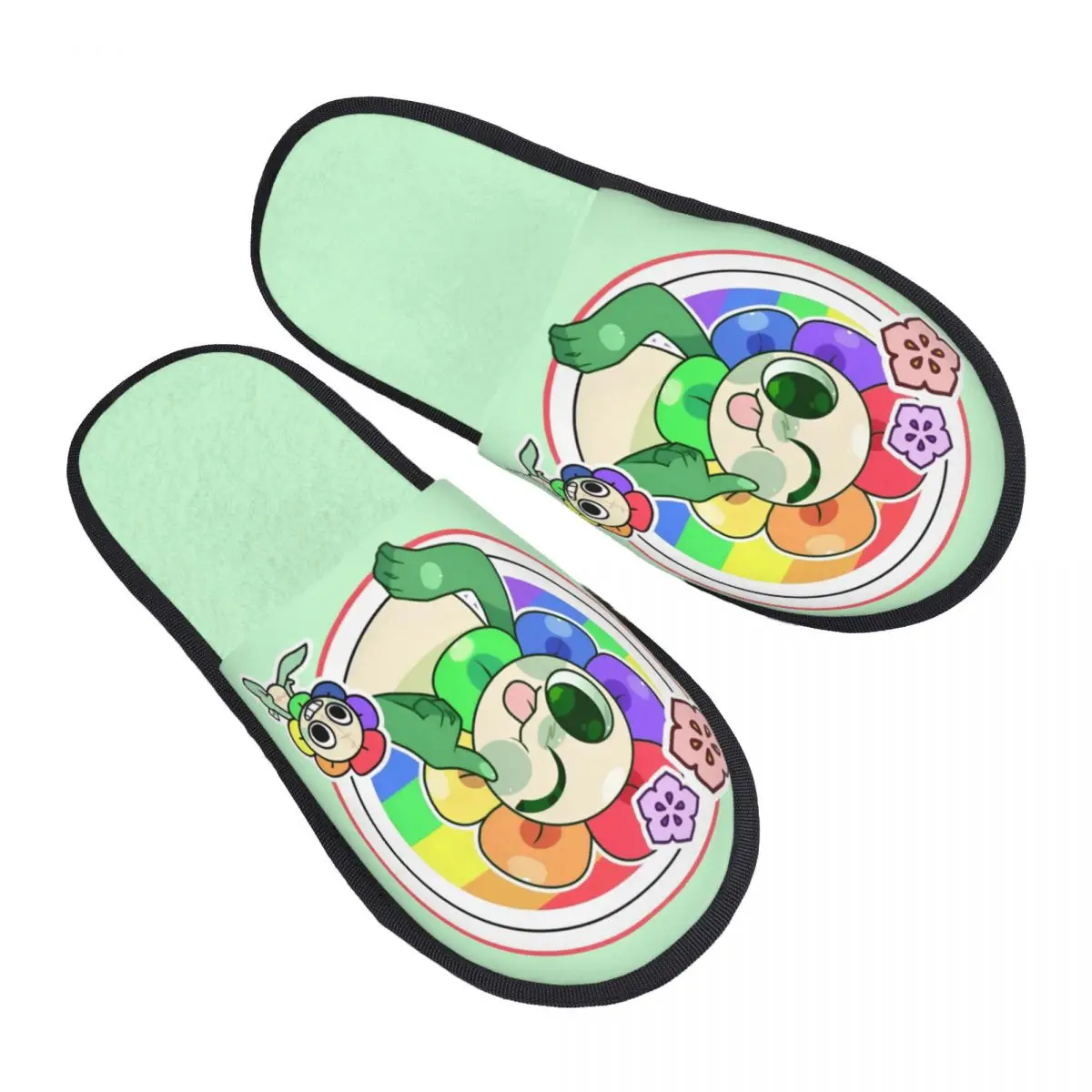 

Женские тапочки Dandys World Pebble House, удобные тапочки из пены с эффектом памяти, аниме, без шнуровки, тапочки для спальни