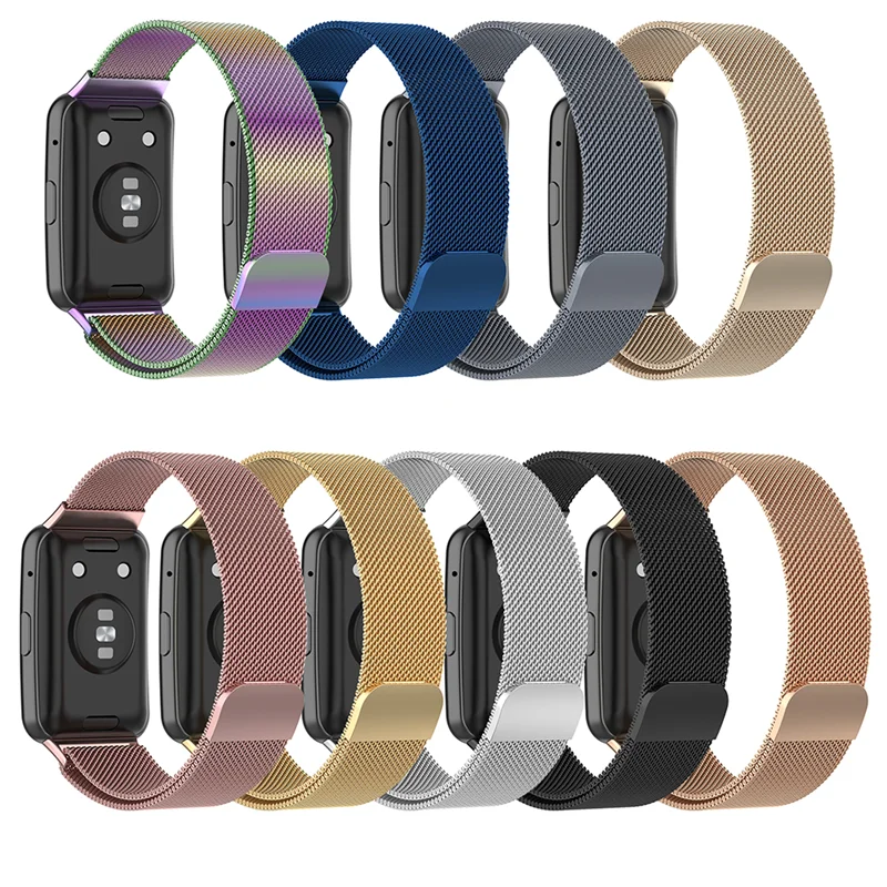 Stainless Steel strap For Huawei Fit 2 Smartwatch Sport Loop Magnetic Metal Band Bracelet correa Huawei Watch fit TIA-B19/B09