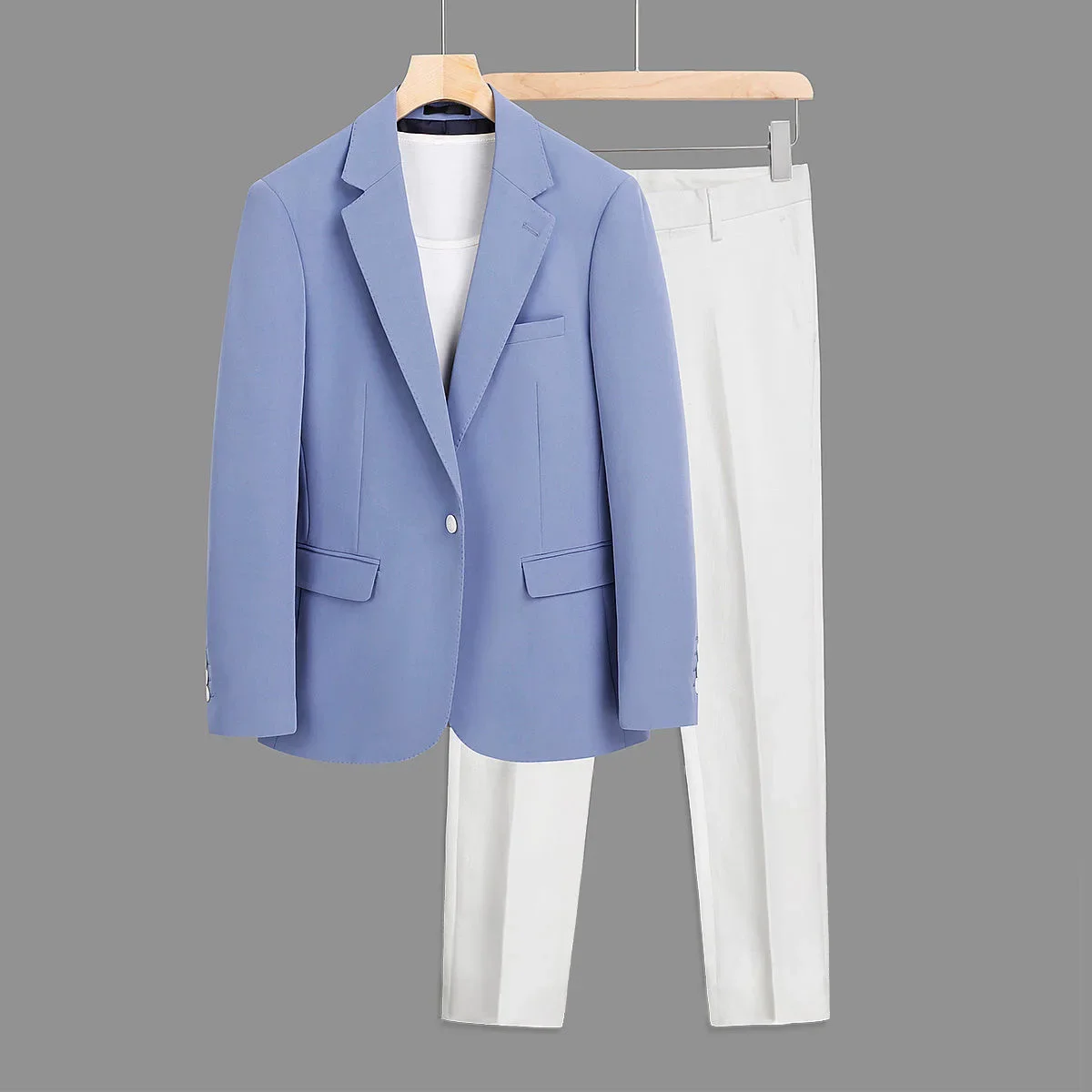 Causal handsome business suit, high-end men's two-piece casual and slim fit suit