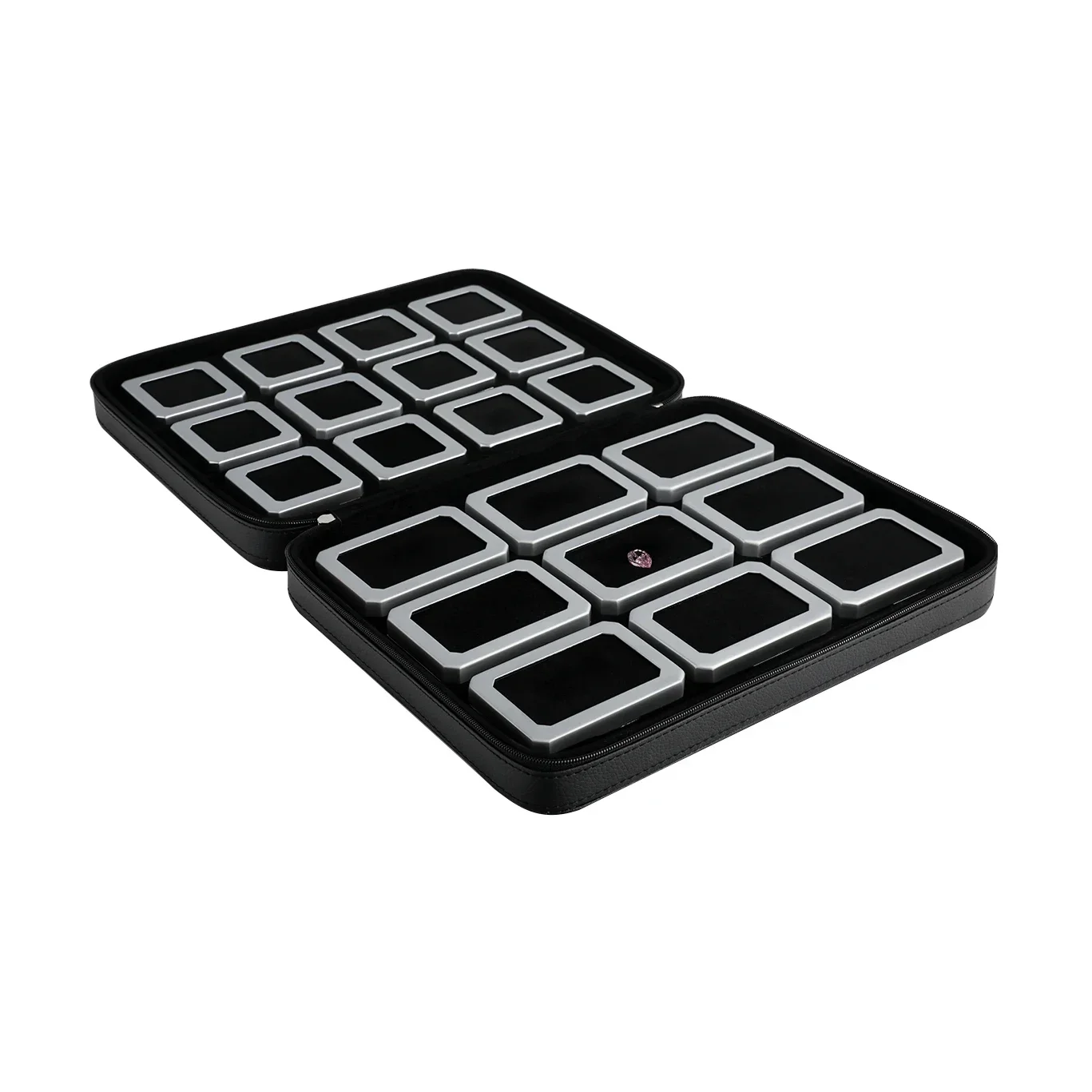 2026/Metal Material 9x Large Box And 12x Medium Box Total 21 Boxes Exquisite Diamond Display Storage Case