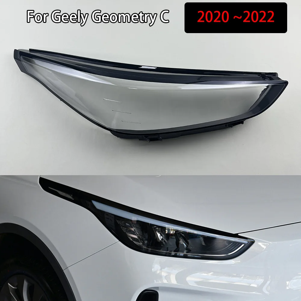 

For Geely Geometry C 2020 2021 2022 Front Headlight Cover Transparent Shade Lampshade Headlamp Shell Lens Plexiglass