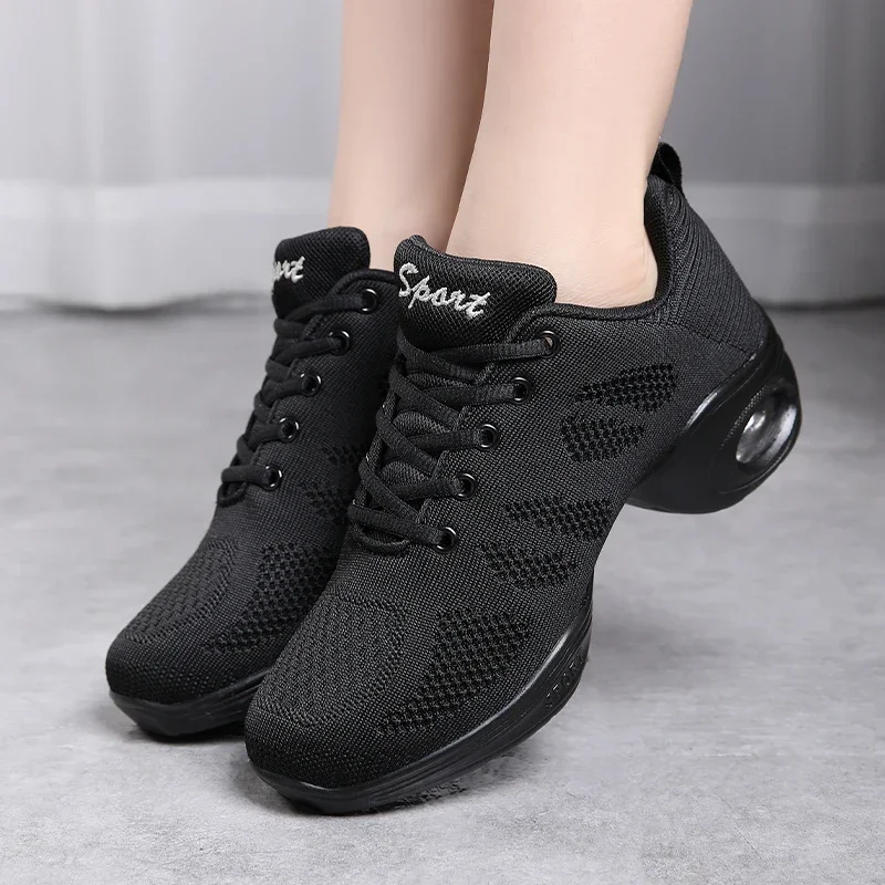 Zapatos Deportivos suaves y transpirables para mujer, zapatillas de entrenamiento para baile moderno, jazz