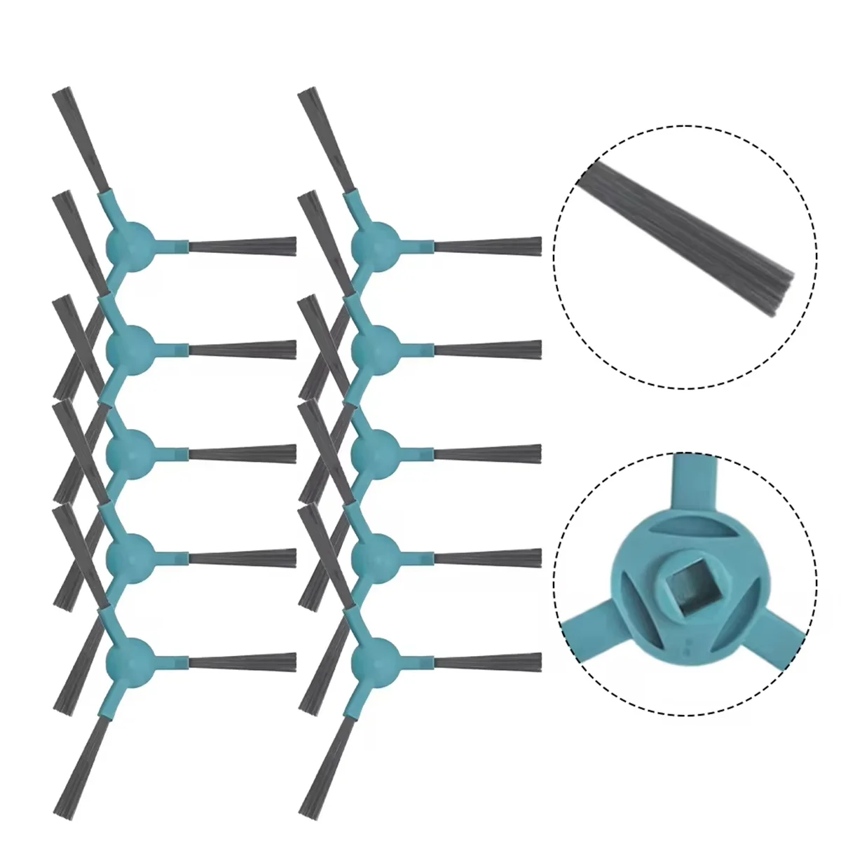 コンガ2499用サイドブラシキット,超高品質の家庭用アクセサリー,掃除機ロボットの交換,スペアパーツ,10個